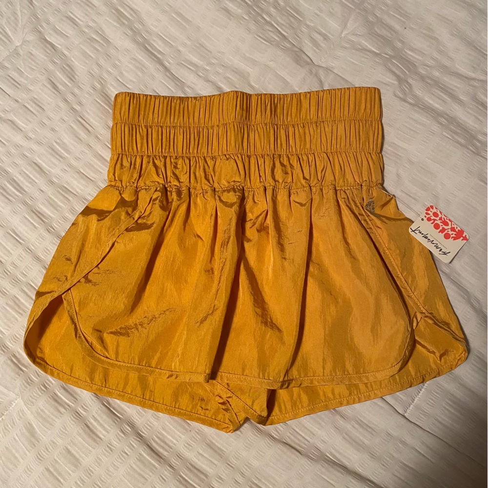 Free People Movement | The Way Home Shorts | XS | Gold | BRAND NEW W/ TAGS